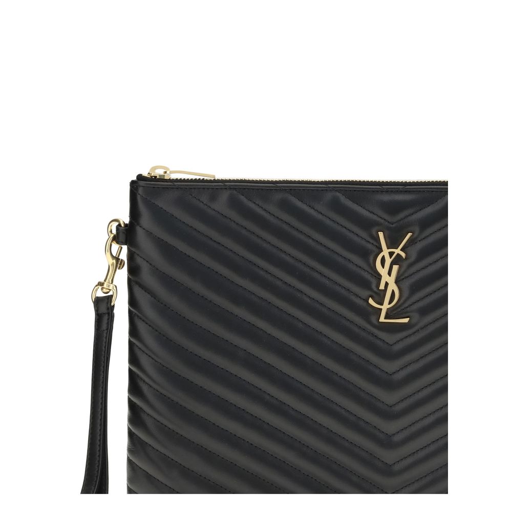 Saint Laurent Matelassé leather Pouch - Beyzy Store - Saint Laurent