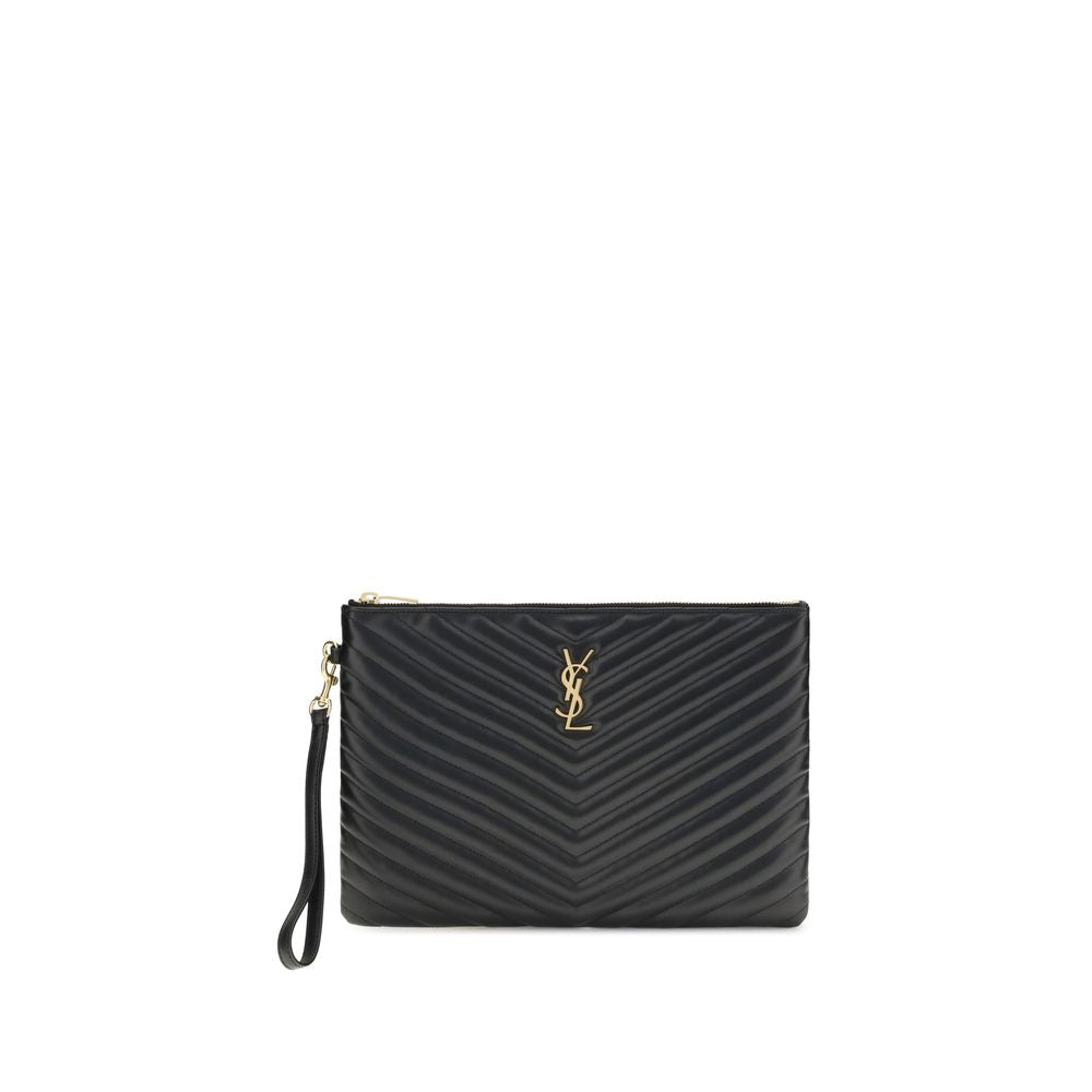 Saint Laurent Matelassé leather Pouch - Beyzy Store - Saint Laurent