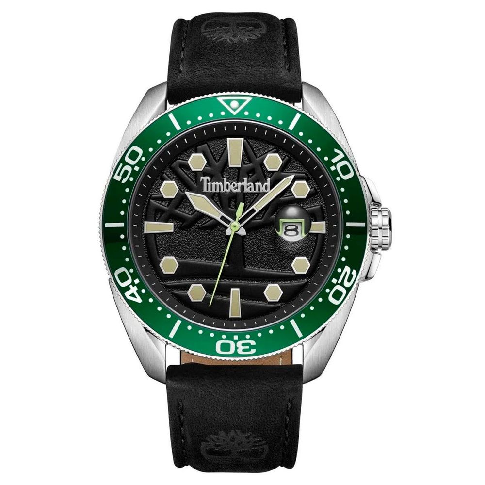 Timberland Black Leather Watch - Beyzy Store - Timberland