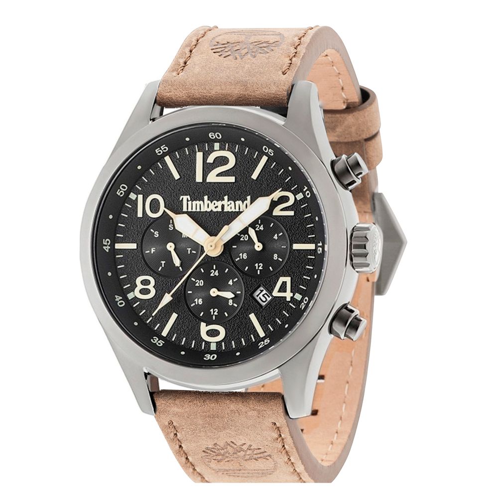 Timberland Black Leather Watch - Beyzy Store - Timberland