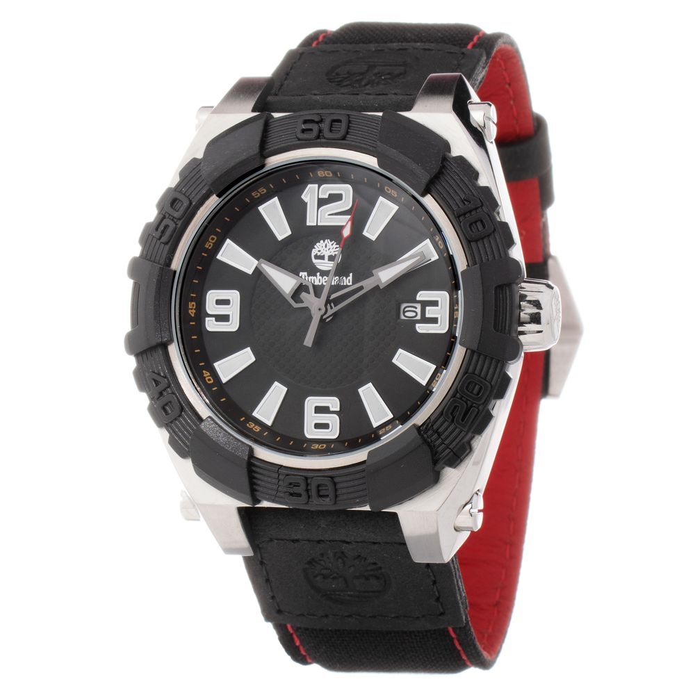 Timberland Black Leather Watch - Beyzy Store - Timberland
