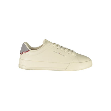 Tommy Hilfiger Beige Leather Men Sneaker - Beyzy Store - Tommy Hilfiger