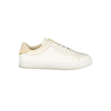 Tommy Hilfiger Beige Leather Women Sneaker - Beyzy Store - Tommy Hilfiger