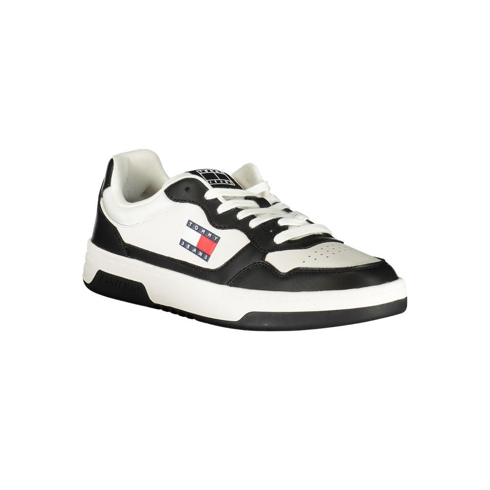 Tommy Hilfiger Black Leather Men Sneaker - Beyzy Store - Tommy Hilfiger