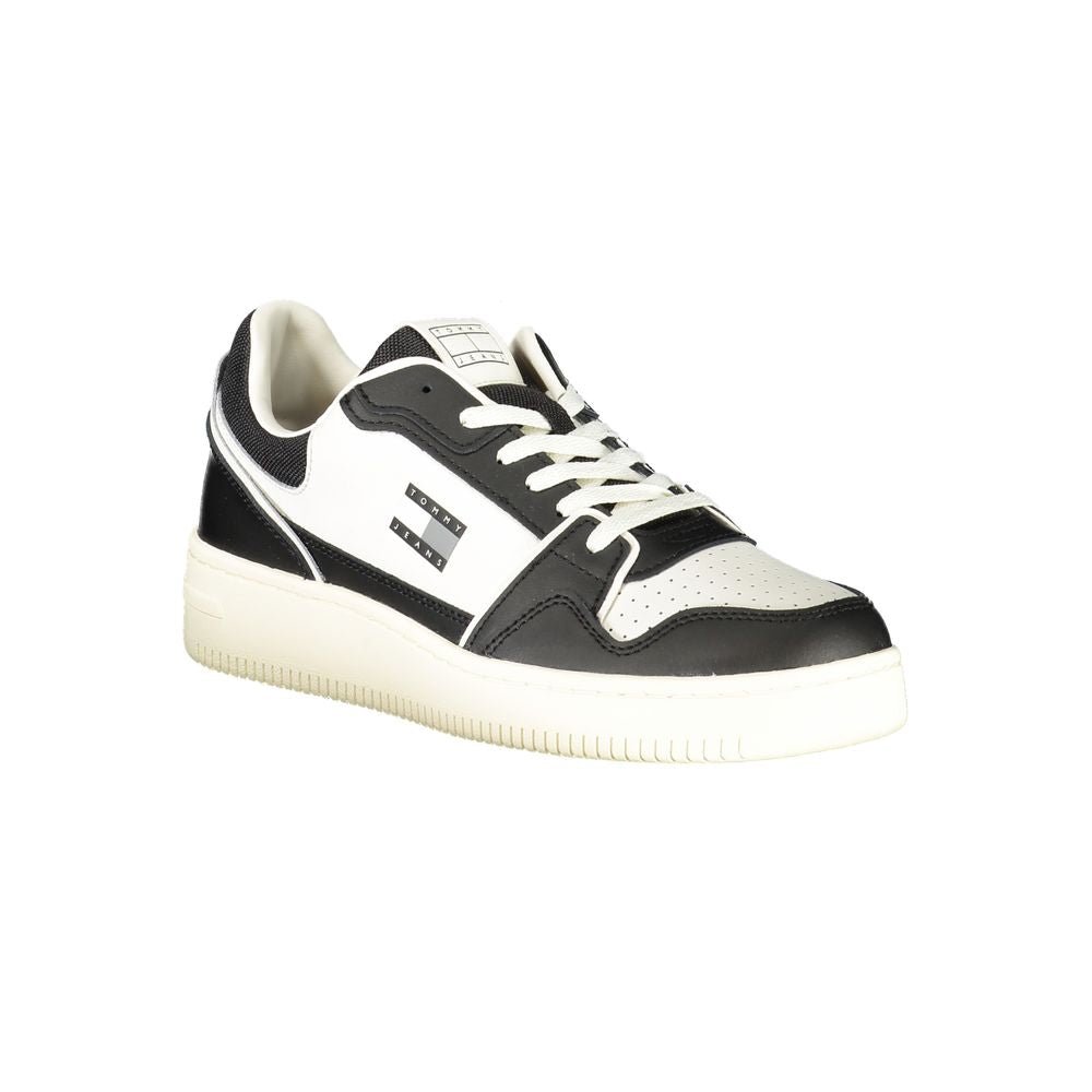 Tommy Hilfiger Black Leather Men Sneaker - Beyzy Store - Tommy Hilfiger
