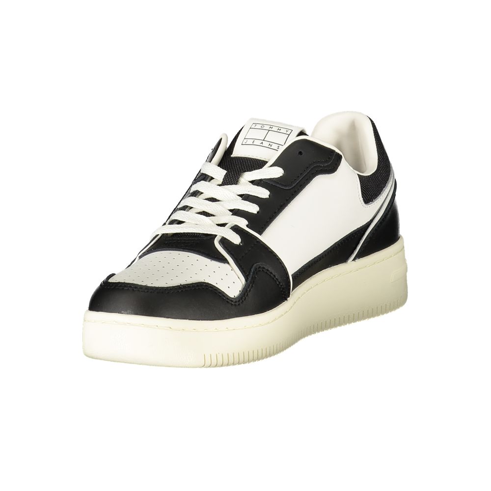 Tommy Hilfiger Black Leather Men Sneaker - Beyzy Store - Tommy Hilfiger