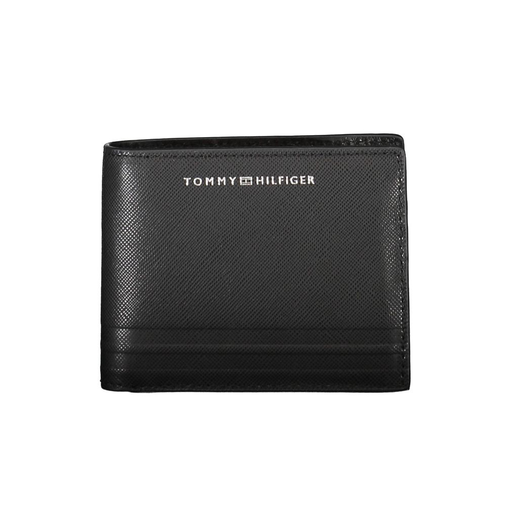 Tommy Hilfiger Black Leather Men Wallet - Beyzy Store - Tommy Hilfiger