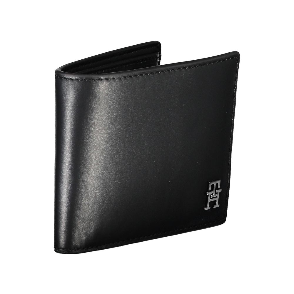 Tommy Hilfiger Black Leather Men Wallet - Beyzy Store - Tommy Hilfiger