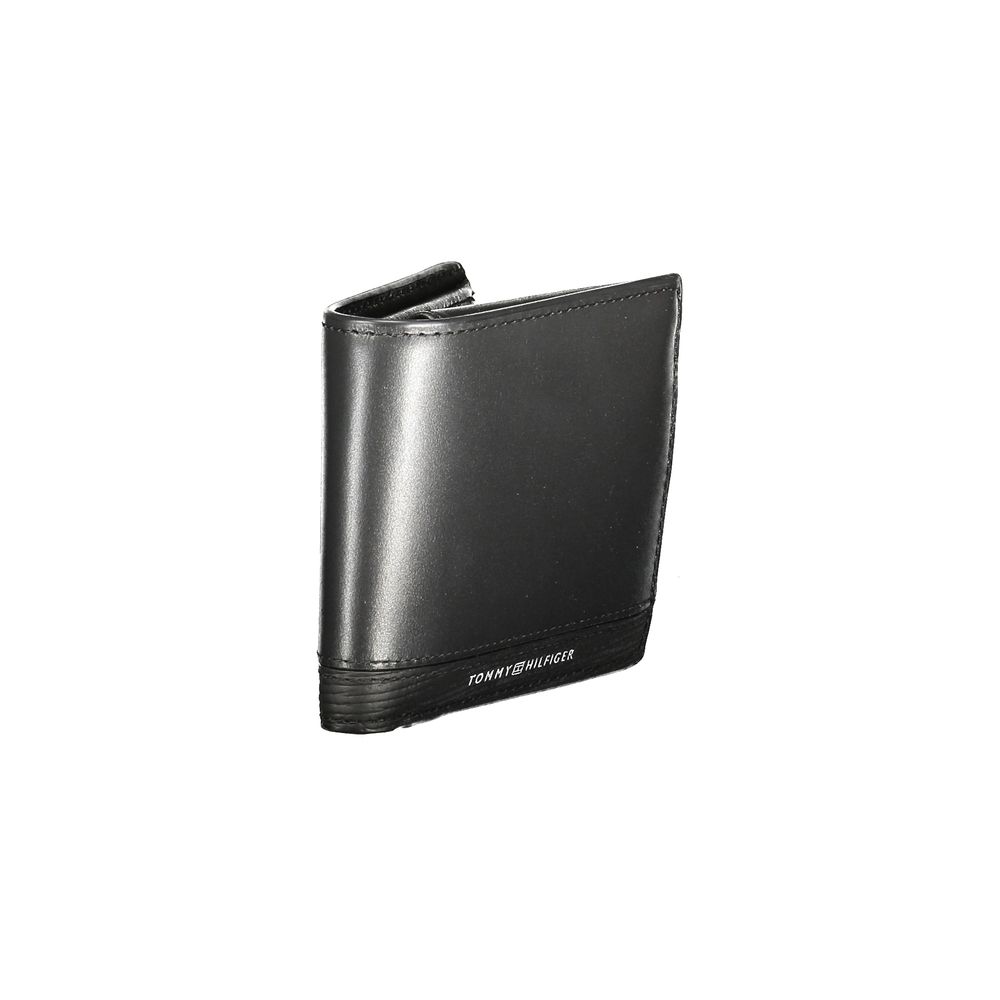 Tommy Hilfiger Black Leather Men Wallet - Beyzy Store - Tommy Hilfiger