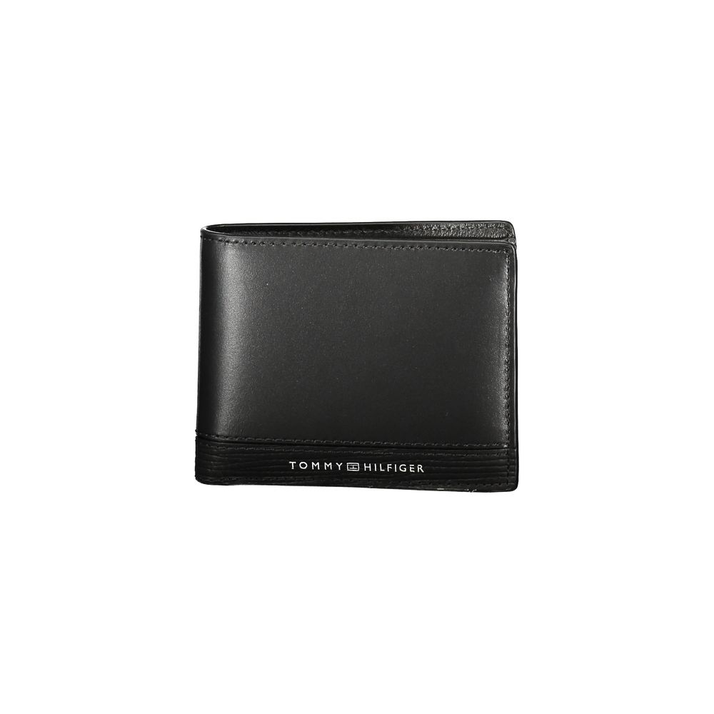 Tommy Hilfiger Black Leather Men Wallet - Beyzy Store - Tommy Hilfiger