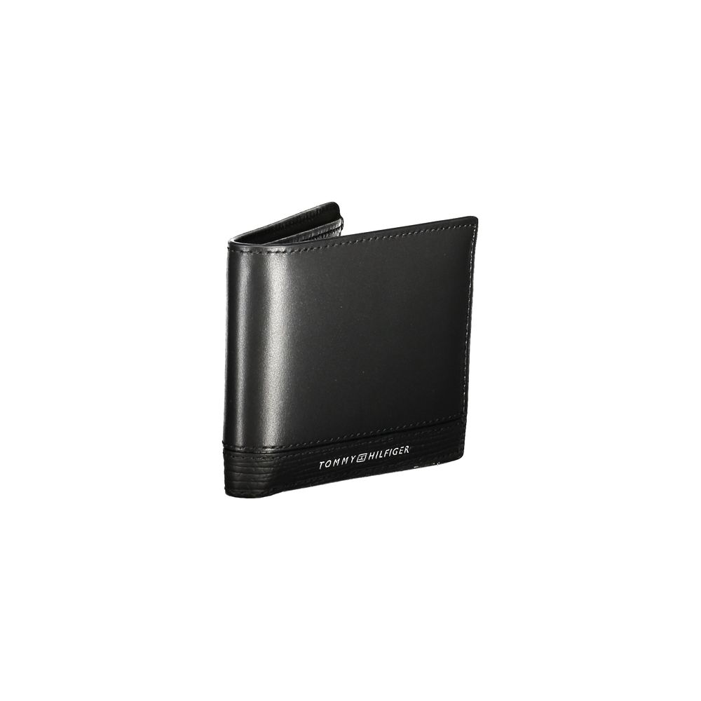 Tommy Hilfiger Black Leather Men Wallet - Beyzy Store - Tommy Hilfiger