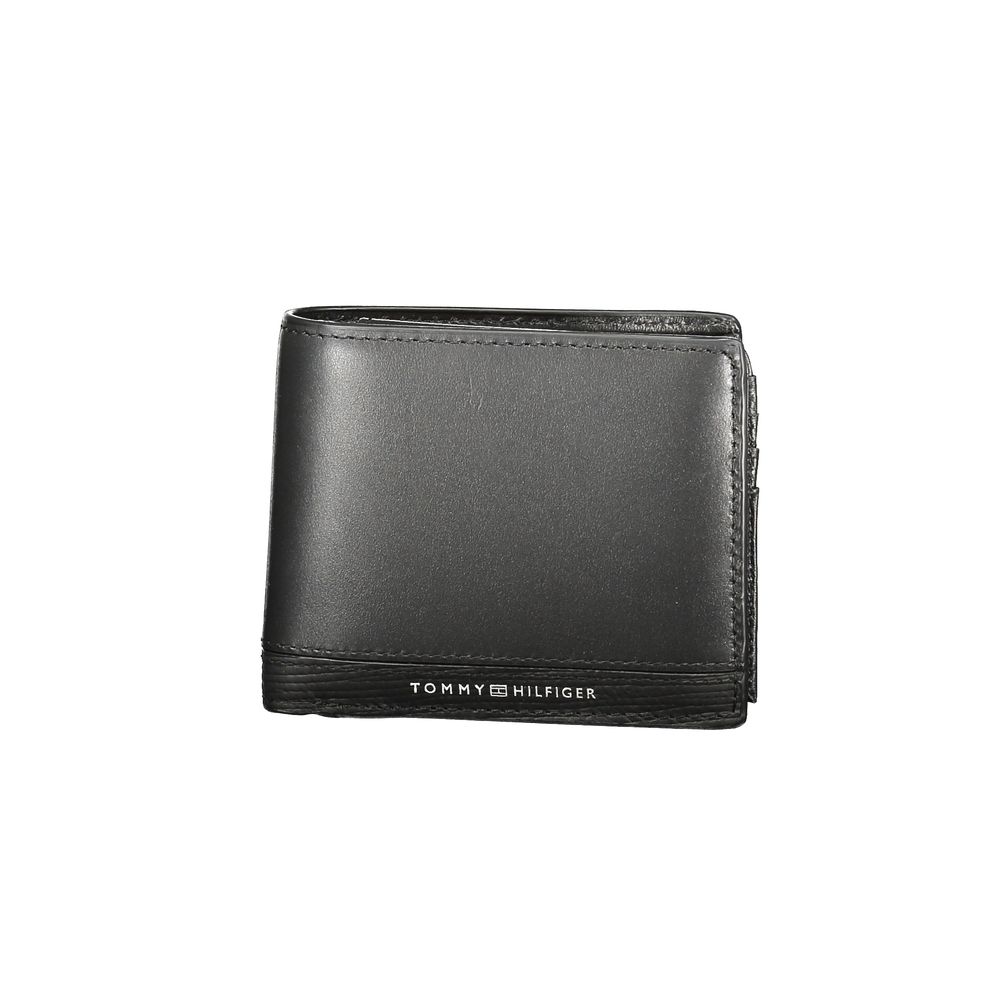 Tommy Hilfiger Black Leather Men Wallet - Beyzy Store - Tommy Hilfiger