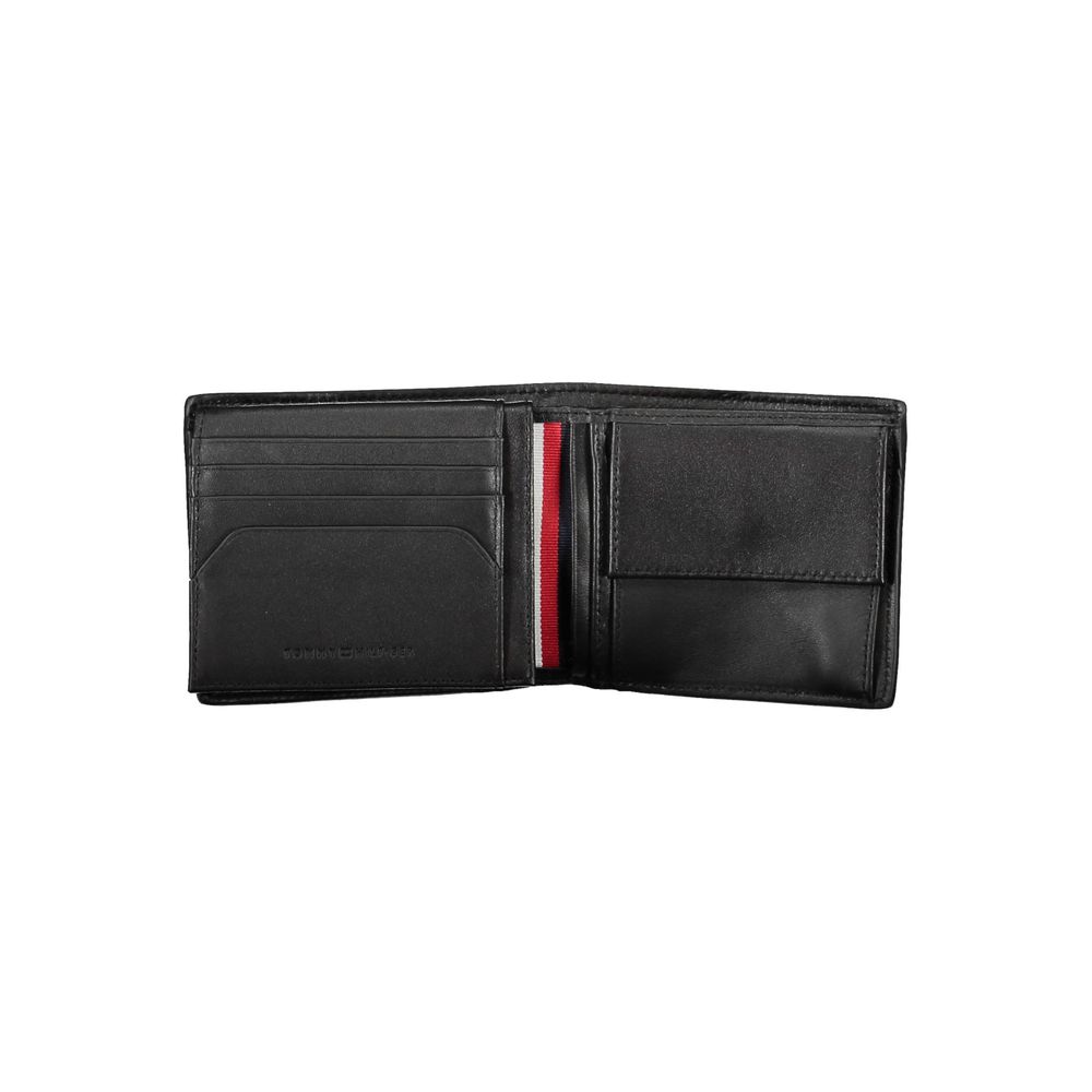 Tommy Hilfiger Black Leather Men Wallet - Beyzy Store - Tommy Hilfiger