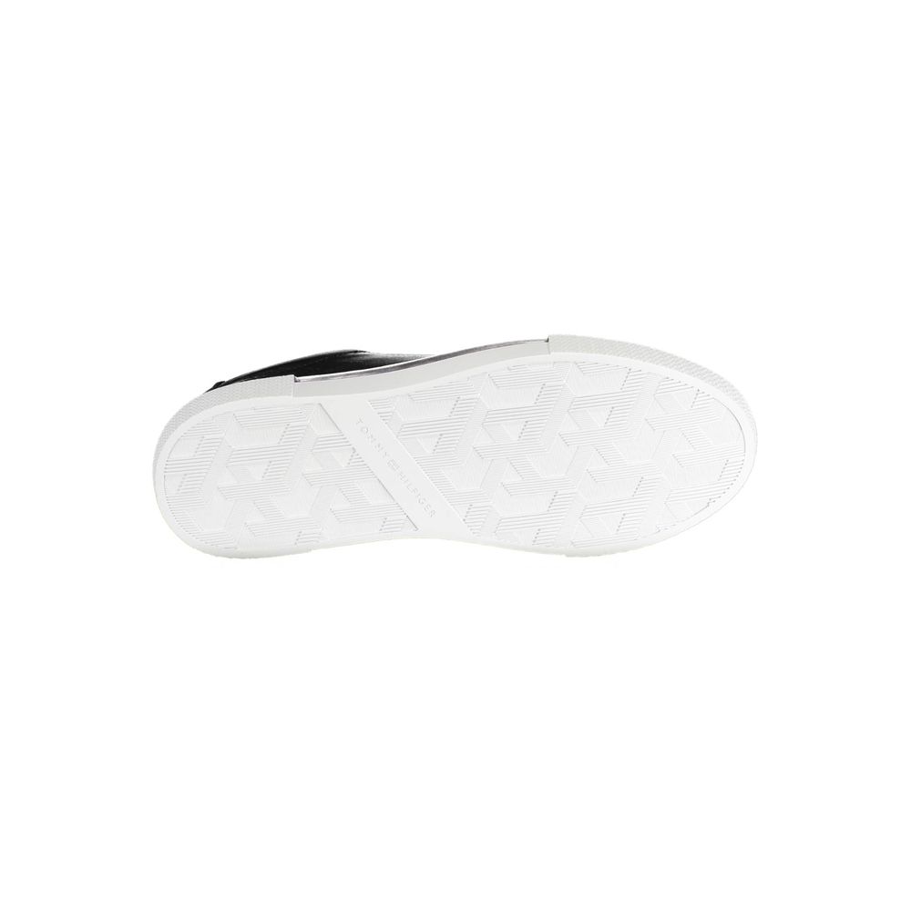 Tommy Hilfiger Black Leather Women Sneaker - Beyzy Store - Tommy Hilfiger