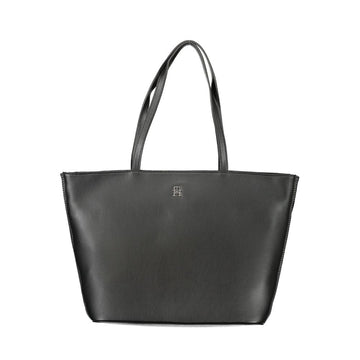 Tommy Hilfiger Black Polyester Handbag - Beyzy Store - Tommy Hilfiger