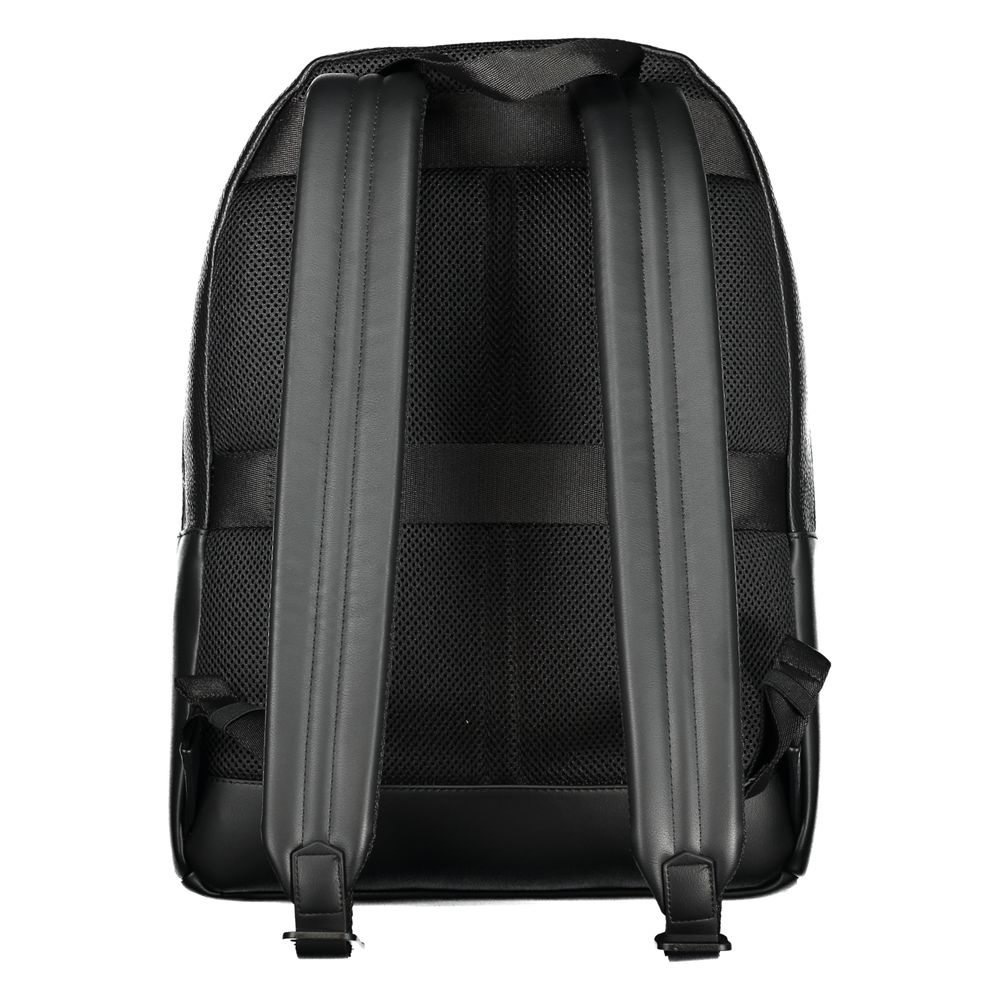 Tommy Hilfiger Black Polyester Men Backpack - Beyzy Store - Tommy Hilfiger