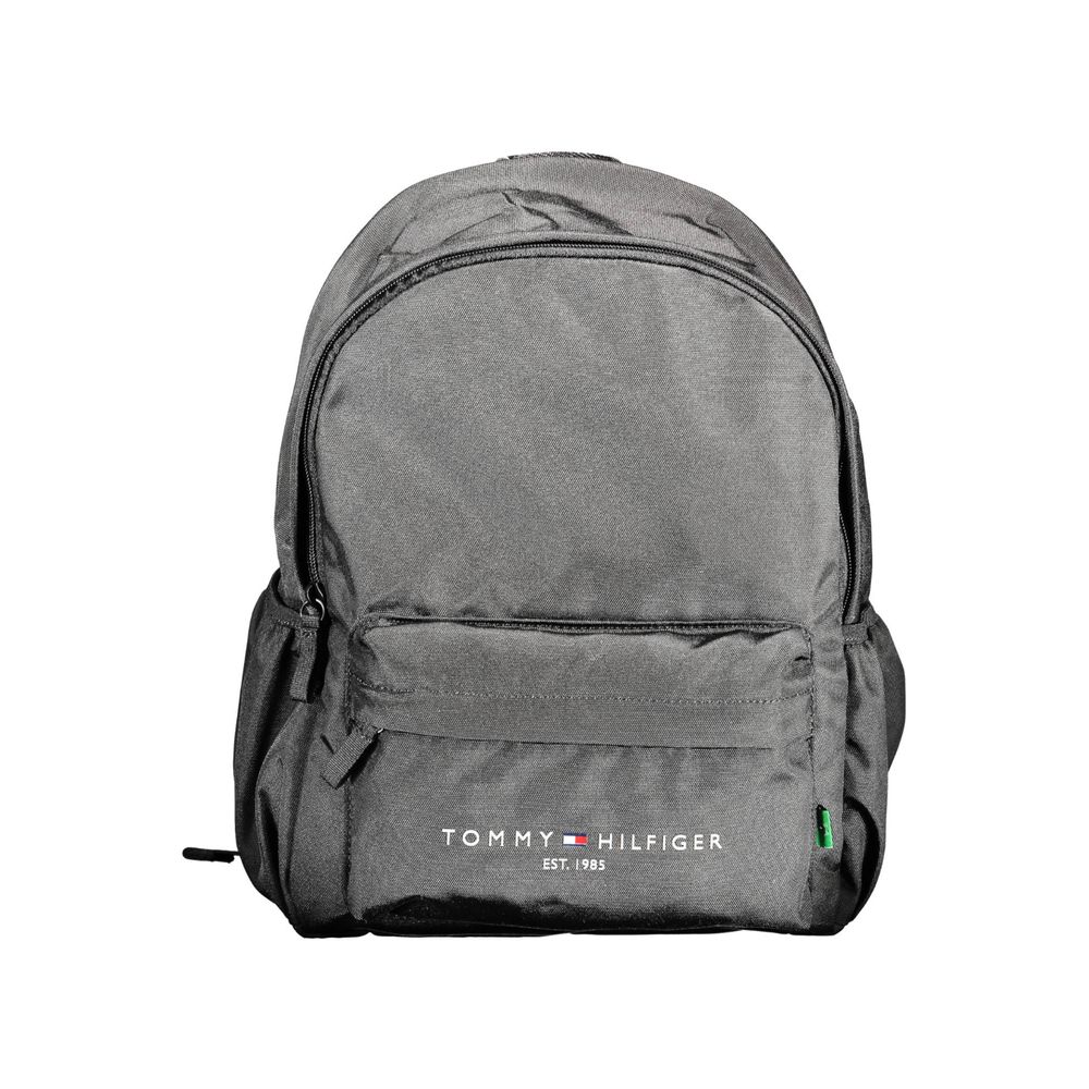 Tommy Hilfiger Black Polyester Men Backpack - Beyzy Store - Tommy Hilfiger