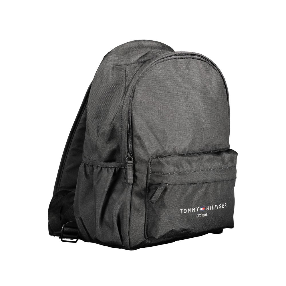 Tommy Hilfiger Black Polyester Men Backpack - Beyzy Store - Tommy Hilfiger