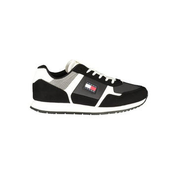 Tommy Hilfiger Black Polyester Men Sneaker - Beyzy Store - Tommy Hilfiger