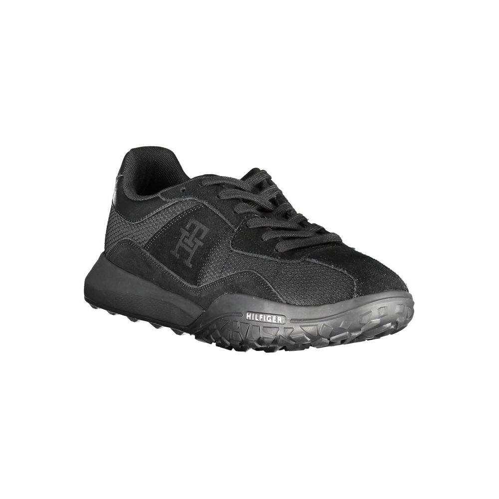 Tommy Hilfiger Black Polyester Sneaker - Beyzy Store - Tommy Hilfiger