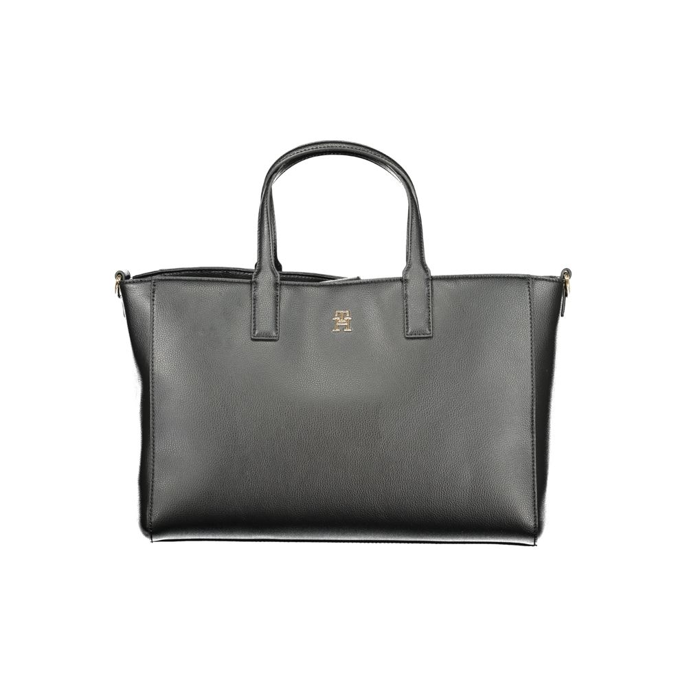 Tommy Hilfiger Black Polyester Women Handbag - Beyzy Store - Tommy Hilfiger