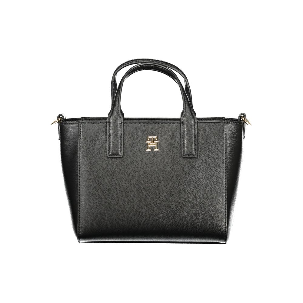 Tommy Hilfiger Black Polyester Women Handbag - Beyzy Store - Tommy Hilfiger