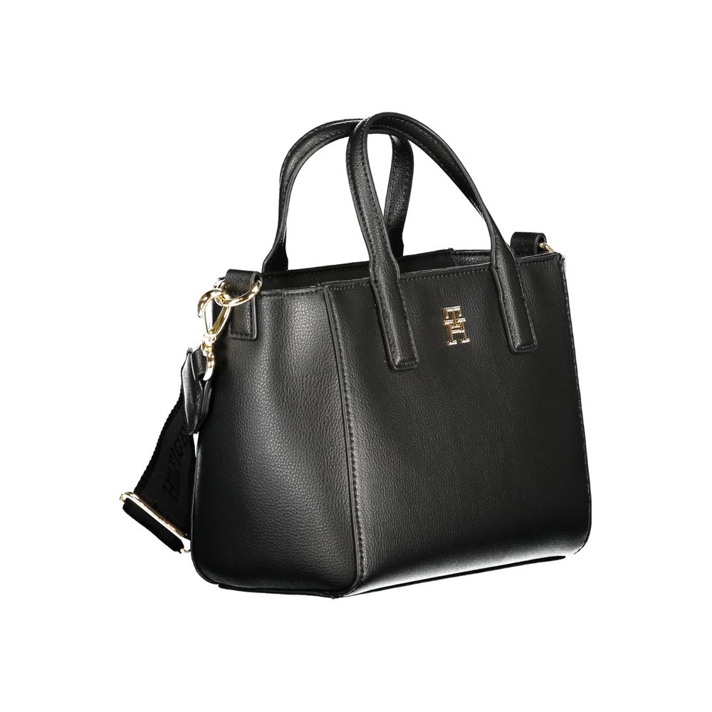 Tommy Hilfiger Black Polyester Women Handbag - Beyzy Store - Tommy Hilfiger