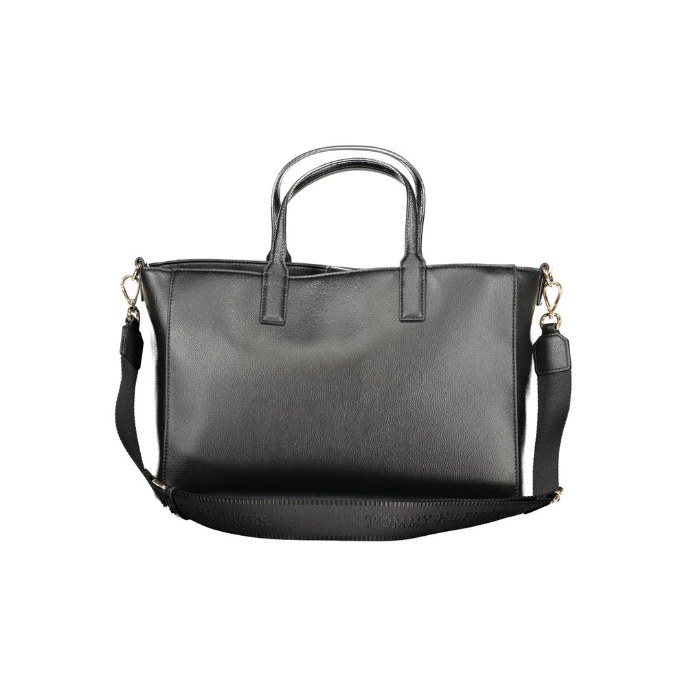 Tommy Hilfiger Black Polyester Women Handbag - Beyzy Store - Tommy Hilfiger