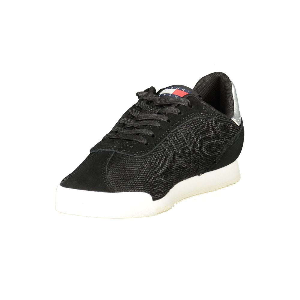 Tommy Hilfiger Black Polyester Women Sneaker - Beyzy Store - Tommy Hilfiger