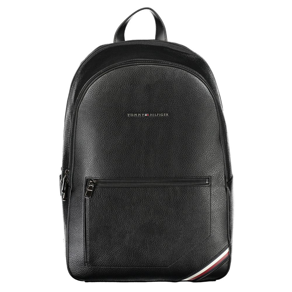 Tommy Hilfiger Black Polyethylene Backpack - Beyzy Store - Tommy Hilfiger
