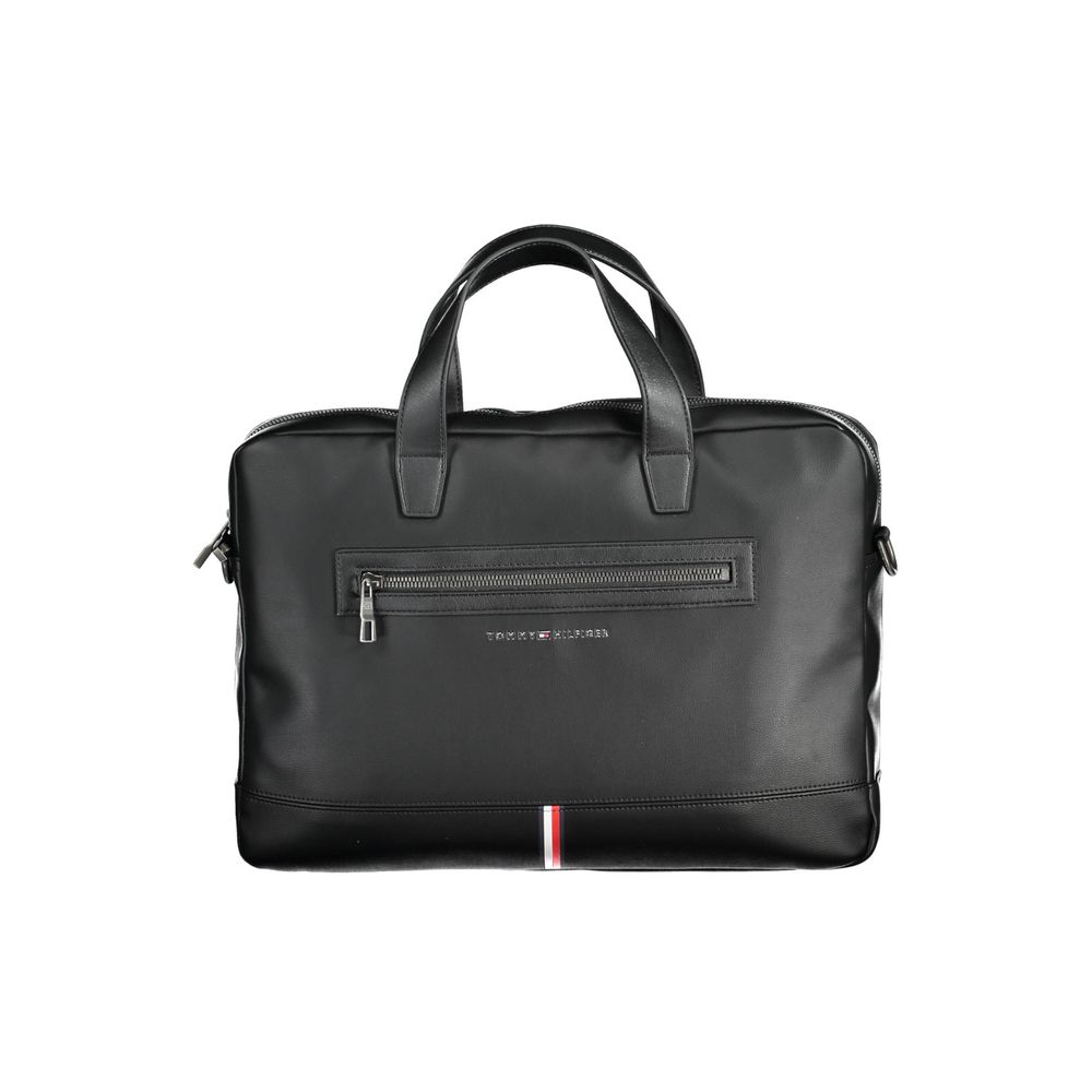 Tommy Hilfiger Black Polyethylene Handbag - Beyzy Store - Tommy Hilfiger
