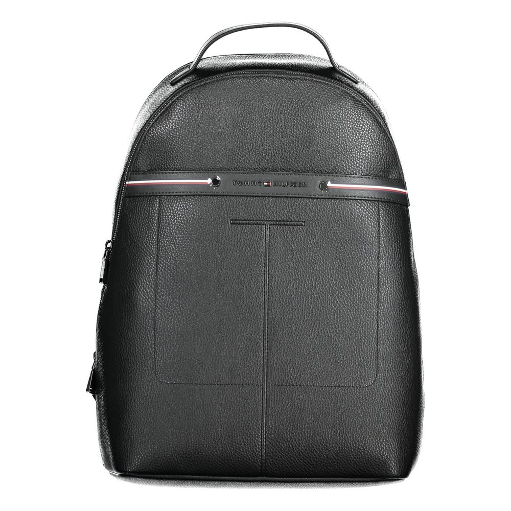 Tommy Hilfiger Black Polyethylene Men Backpack - Beyzy Store - Tommy Hilfiger