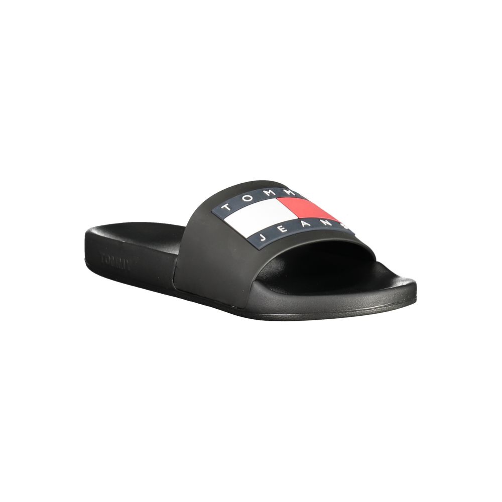 Tommy Hilfiger Black Polyethylene Men Sandal - Beyzy Store - Tommy Hilfiger