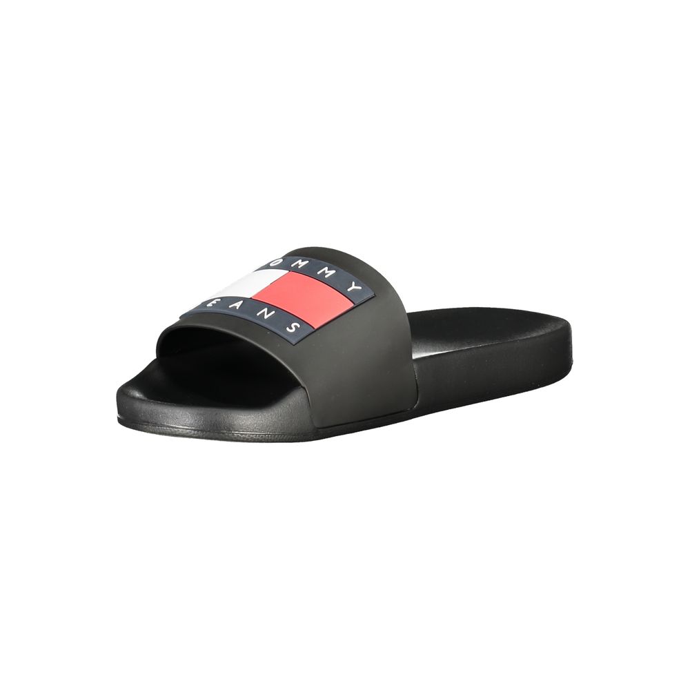 Tommy Hilfiger Black Polyethylene Men Sandal - Beyzy Store - Tommy Hilfiger