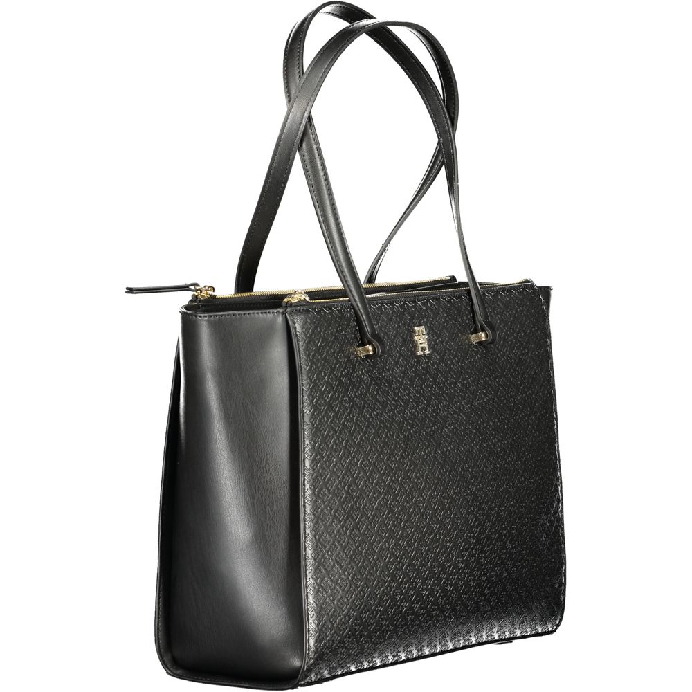 Tommy Hilfiger Black Polyethylene Women Handbag - Beyzy Store - Tommy Hilfiger