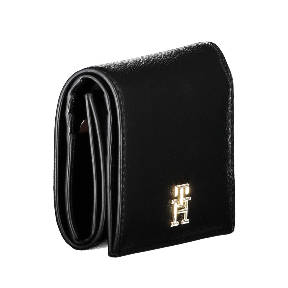 Tommy Hilfiger Black Polyethylene Women Wallet - Beyzy Store - Tommy Hilfiger