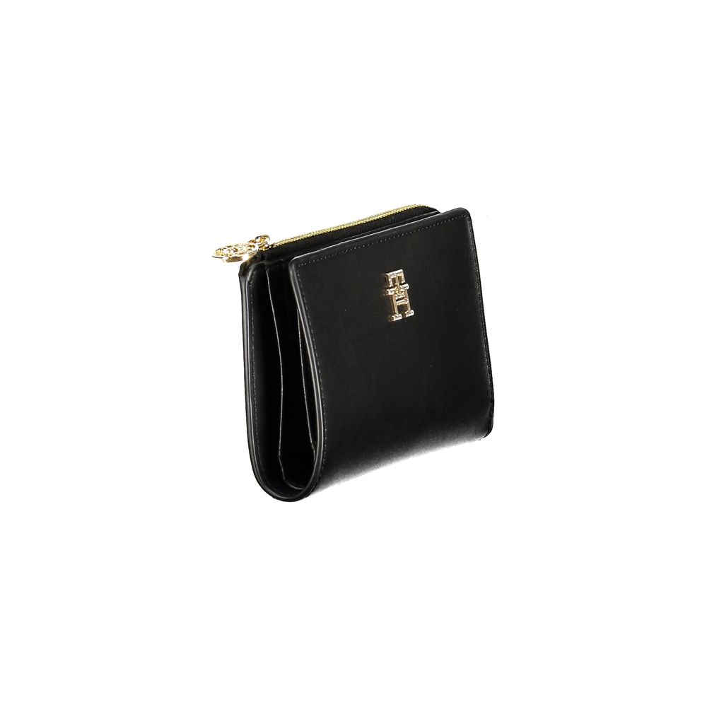 Tommy Hilfiger Black Polyethylene Women Wallet - Beyzy Store - Tommy Hilfiger