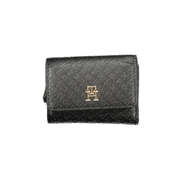 Tommy Hilfiger Black Polyethylene Women Wallet - Beyzy Store - Tommy Hilfiger