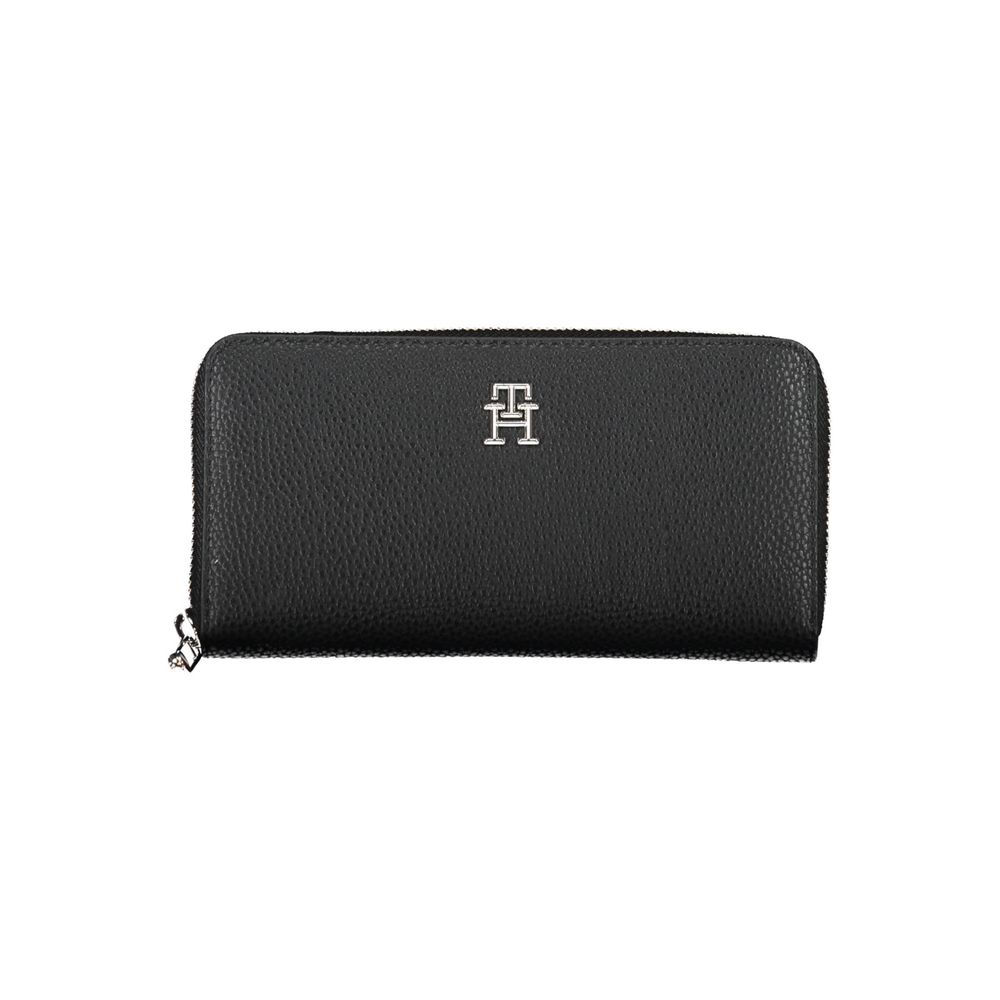 Tommy Hilfiger Black Polyethylene Women Wallet - Beyzy Store - Tommy Hilfiger