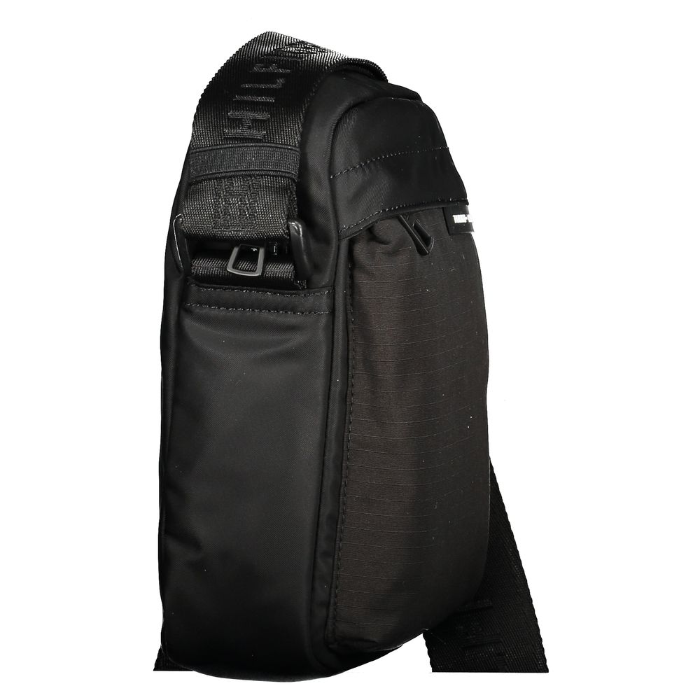 Tommy Hilfiger Black Recycled Polyester Men Shoulder Bag - Beyzy Store - Tommy Hilfiger