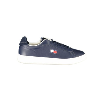 Tommy Hilfiger Blue Leather Men Sneaker - Beyzy Store - Tommy Hilfiger