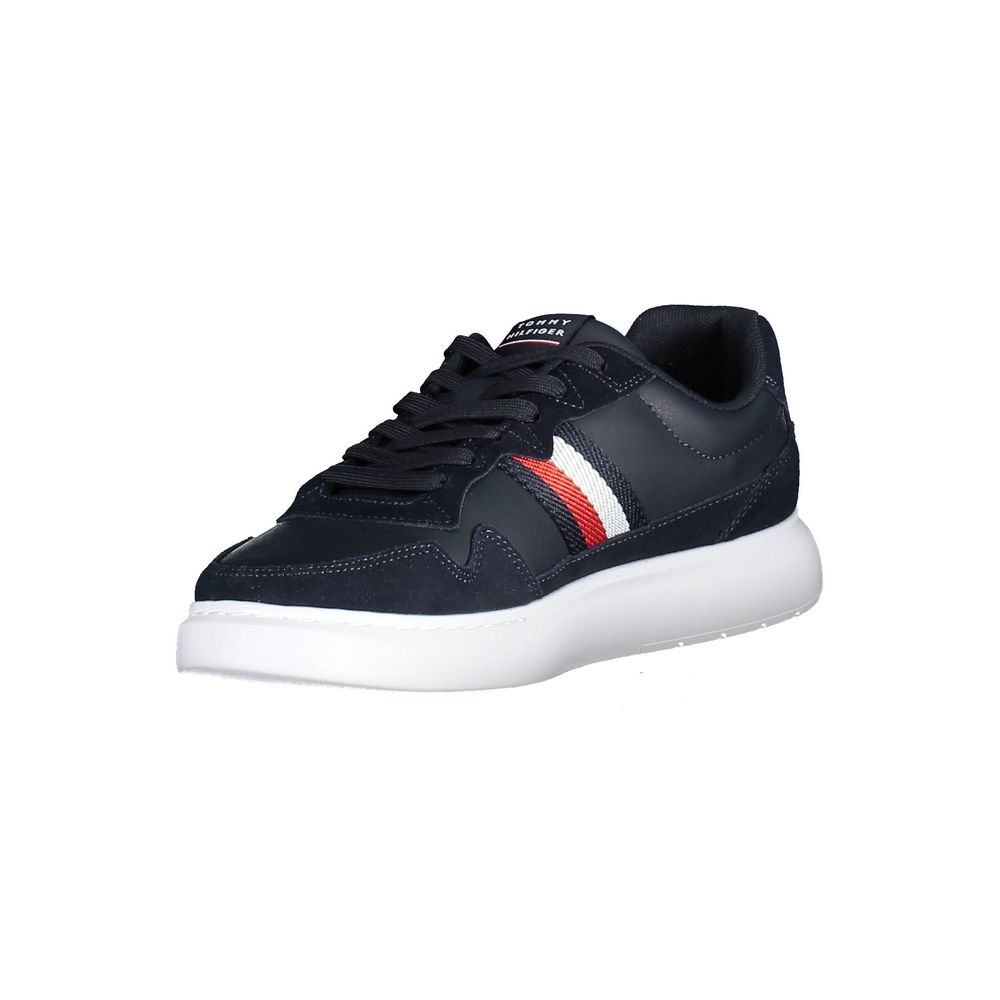 Tommy Hilfiger Blue Leather Men Sneaker - Beyzy Store - Tommy Hilfiger
