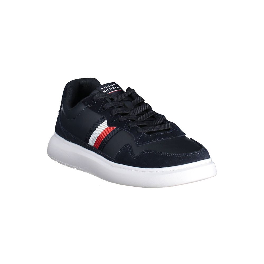 Tommy Hilfiger Blue Leather Men Sneaker - Beyzy Store - Tommy Hilfiger