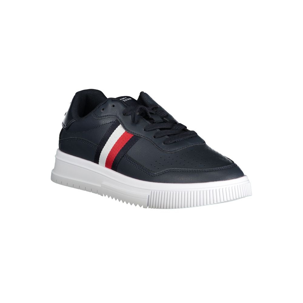 Tommy Hilfiger Blue Leather Men Sneaker - Beyzy Store - Tommy Hilfiger