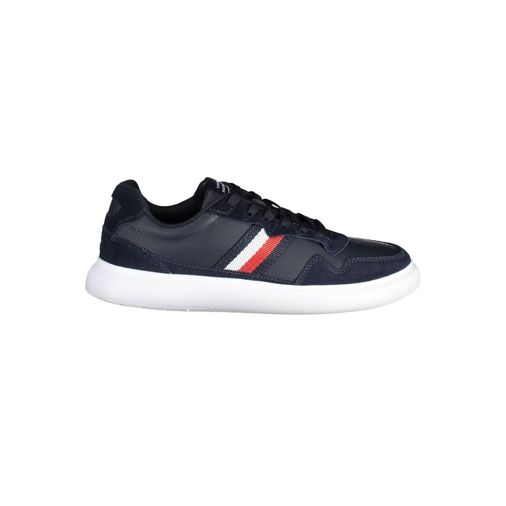 Tommy Hilfiger Blue Leather Men Sneaker - Beyzy Store - Tommy Hilfiger