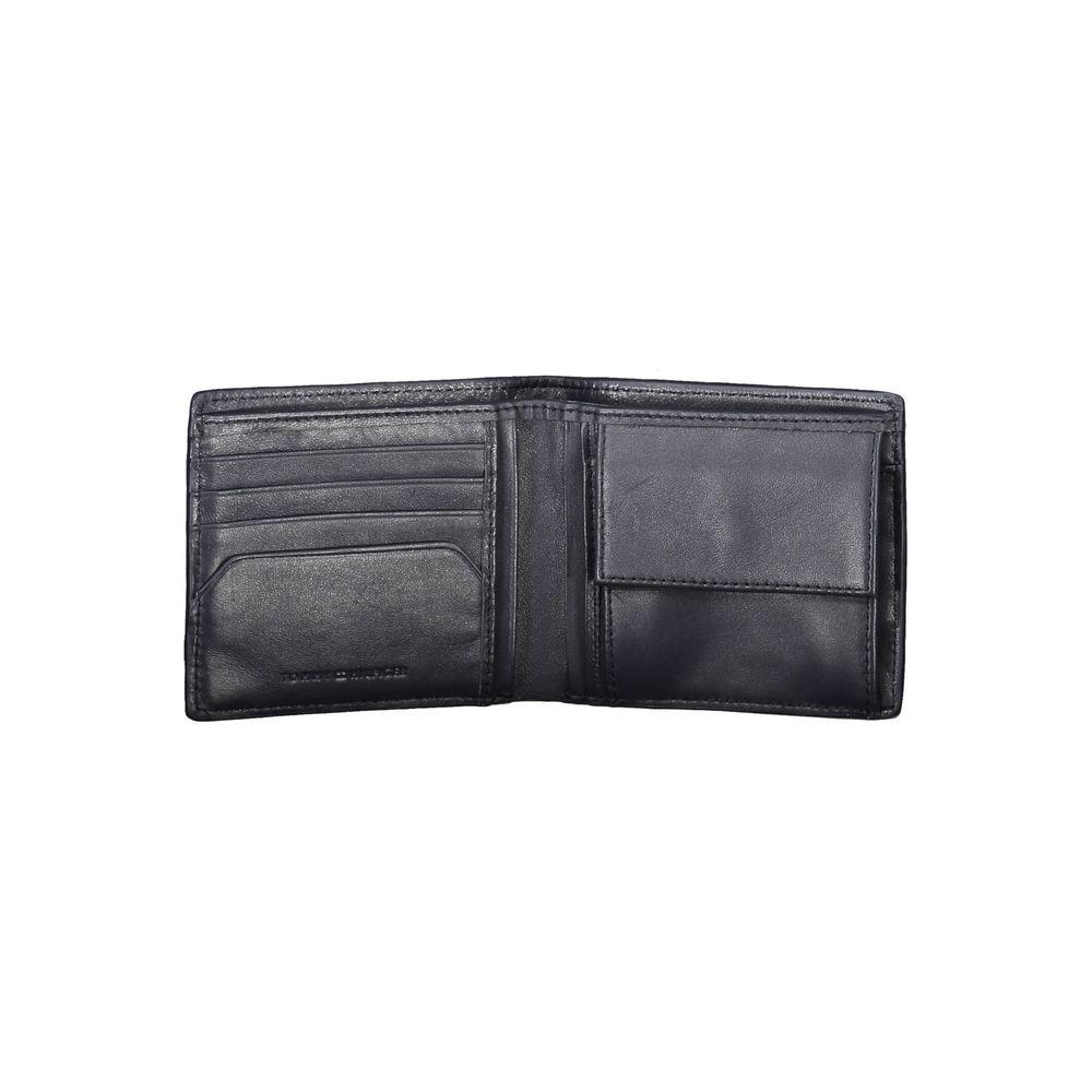 Tommy Hilfiger Blue Leather Men Wallet - Beyzy Store - Tommy Hilfiger