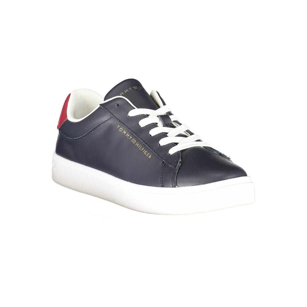 Tommy Hilfiger Blue Leather Women Sneaker - Beyzy Store - Tommy Hilfiger