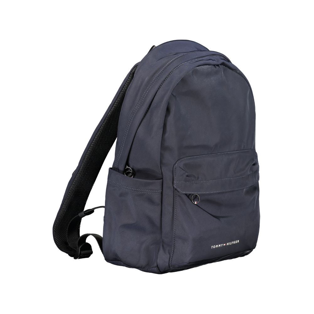Tommy Hilfiger Blue Polyester Backpack - Beyzy Store - Tommy Hilfiger