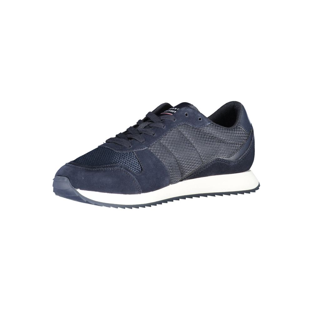 Tommy Hilfiger Blue Polyester Men Sneaker - Beyzy Store - Tommy Hilfiger