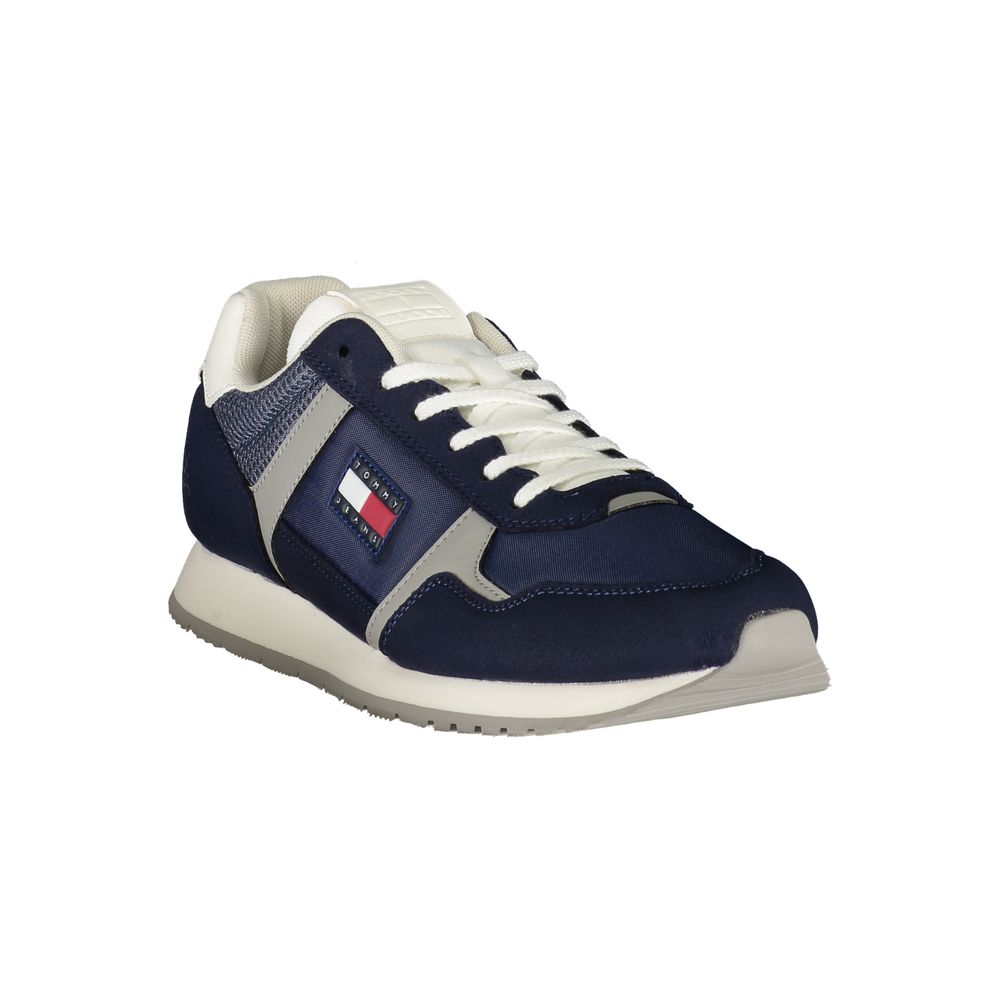 Tommy Hilfiger Blue Polyester Men Sneaker - Beyzy Store - Tommy Hilfiger